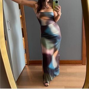 Reformation Frankie Silk Dress | black tie | formal | maxi dress